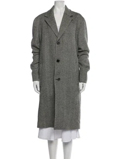 Pre-owned The Kooples Wool Striped Evening Jacket In Multi