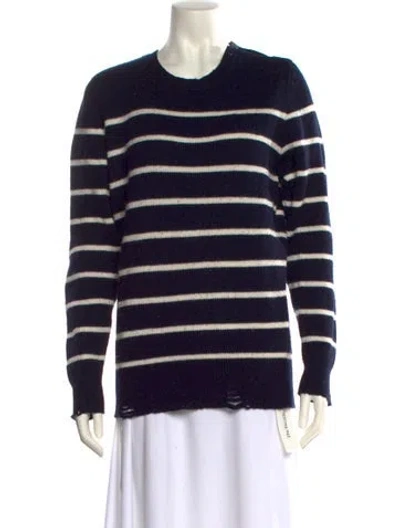 Pre-owned The Kooples Wool Striped Sweater In Blue