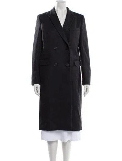Pre-owned The Kooples Wool Trench Coat In Black