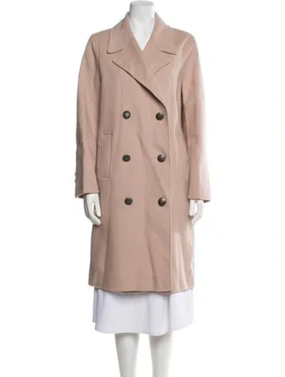 Pre-owned The Kooples Wool Trench Coat In Neutral