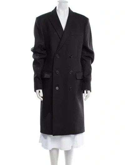 Pre-owned The Kooples Wool Trench Coat W/ Tags In Gray