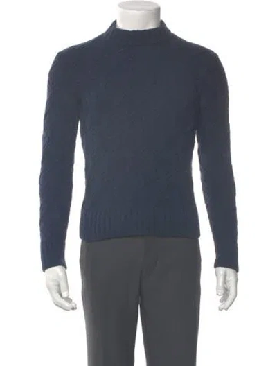 Pre-owned The Kooples Wool Turtleneck Pullover In Gray