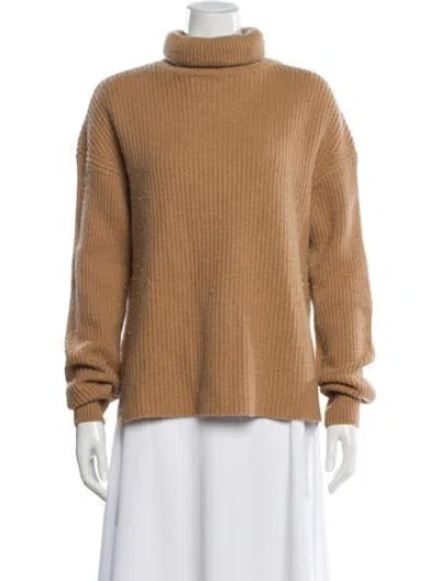Pre-owned The Kooples Wool Turtleneck Sweater In Brown