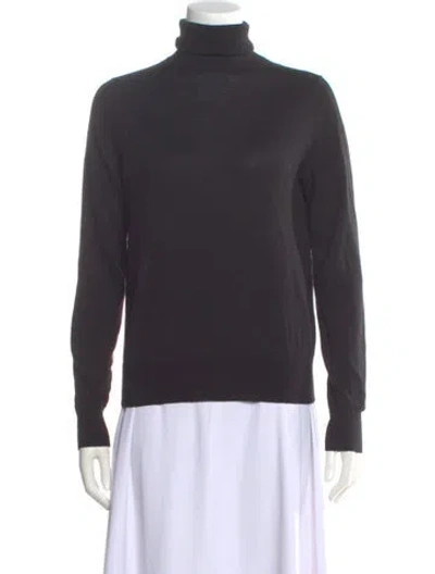 Pre-owned The Kooples Wool Turtleneck Sweater In Gray