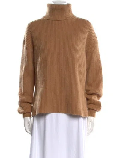 Pre-owned The Kooples Wool Turtleneck Sweater In Neutral