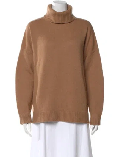 Pre-owned The Kooples Wool Turtleneck Sweater In Neutral