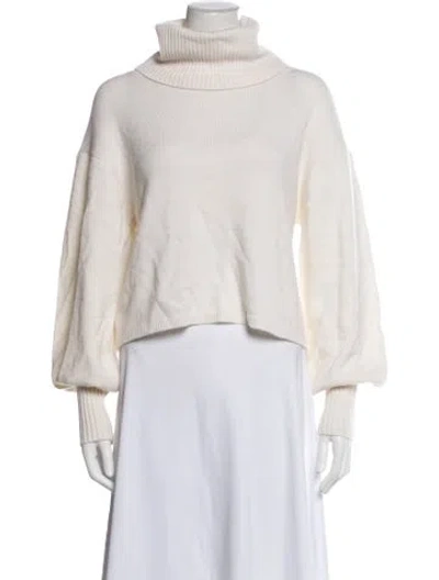 Pre-owned The Kooples Wool Turtleneck Sweater W/ Tags In Neutrals