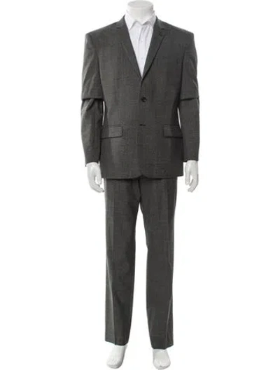 Pre-owned The Kooples Wool Two-piece Blazer In Gray