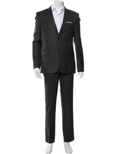Pre-owned The Kooples Wool Two-piece Blazer In Gray