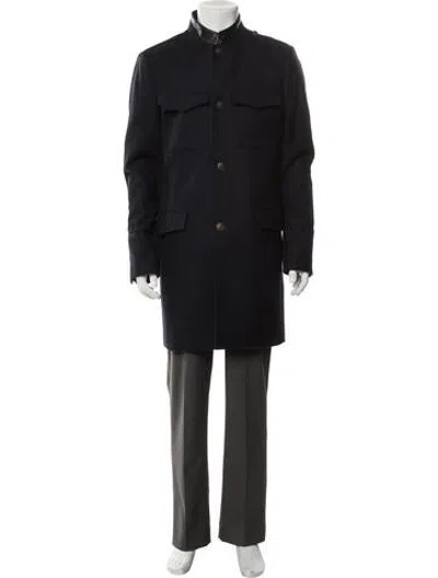 Pre-owned The Kooples Wool Utility Jacket In Black