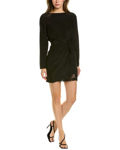The Kooples Wrap Panel Mini Dress In Multi