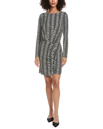 The Kooples Zigzag Mini Dress In Black