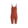 The Koozy Brown Maternity Elba Sleeveless One-piece In Red Soil In Brown