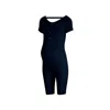 The Koozy Maternity Julie Short Sleeve One-piece In Ocean Blue