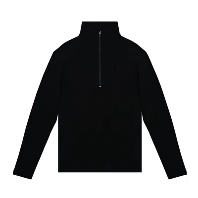 The Koozy Women's Ali Long Sleeve Half-zip In Black