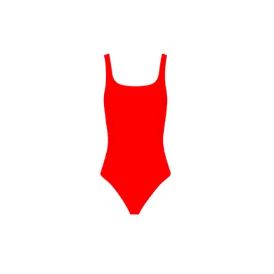 The Koozy Women's Chani Bodysuit In Sunset Red