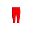 The Koozy Women's Charlotte High Waist Shorts In Sunset Red In Red