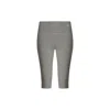 The Koozy Women's Daru High Waist Cropped Leggings In Pima Cotton In Olive Green In Green