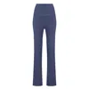 The Koozy Women's Ellis Straight Leg Pants In Pima Cotton In Nightshadow Blue In Blue