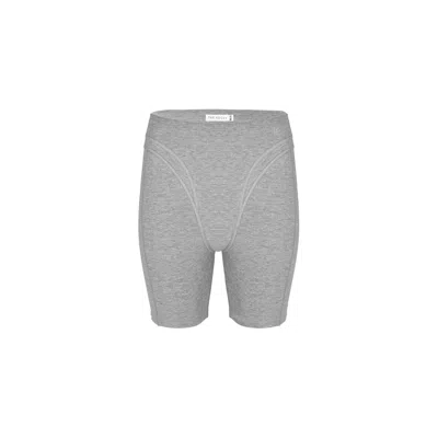 The Koozy Women's Grey Monroe Stretch Shorts In Melange