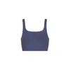 The Koozy Women's Kirsty Bralette In Pima Cotton In Nightshadow Blue In Blue