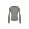 The Koozy Women's Montebello Long Sleeve Top In Pima Cotton In Olive Green In Green