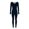 The Koozy Women's Palma Long Sleeve One-piece In Ocean Blue In Blue