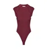 The Koozy Women's Red Amory Bodysuit In Burgundy In Red