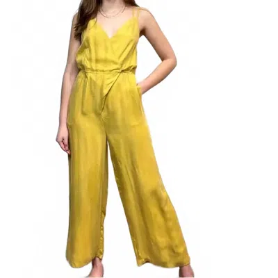 The Korner Just Cruisin Wide Leg Jumpsuit In Yellow