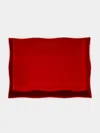 The Lacquer Company Belles Rives Lacquered Large Tray  Abask Luxury Gift In  Red