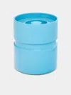 The Lacquer Company Lacquered Ice Bucket  Abask Luxury Gift In  Blue