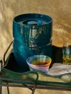 The Lacquer Company Lacquered Ice Bucket  Abask Luxury Gift In  Blue