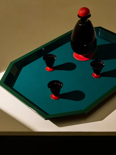 The Lacquer Company Lacquered Octagonal Tray (20in/51cm)