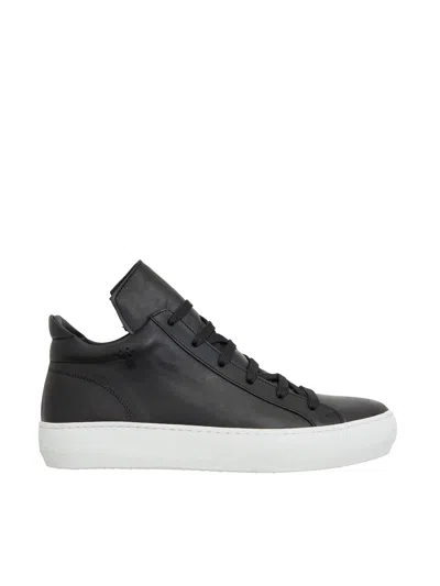 The Last Conspiracy Leather Low Sneakers In Black