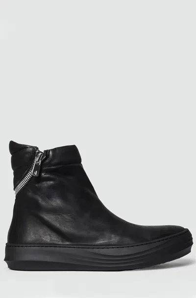 Pre-owned The Last Conspiracy Tobias Spiral Zip Leather Sneakers 7 Us 40 Eu Black