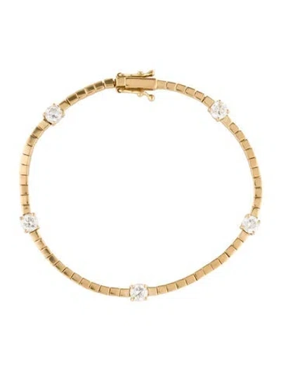 Pre-owned The Last Line 14k 1.00ctw Diamond Bracelet, 6" In Multi