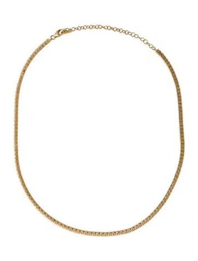 Pre-owned The Last Line 14k 4.58ctw Diamond Perfect Collar Tennis Necklace, 15" In Multi