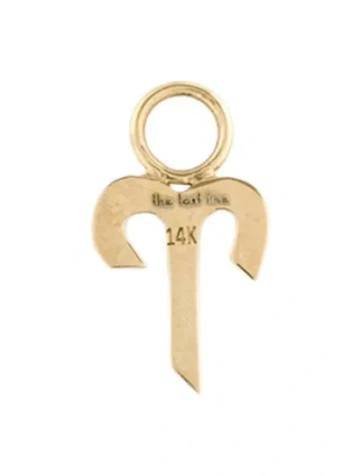 Pre-owned The Last Line 14k Aries Zodiac Charm In Multi