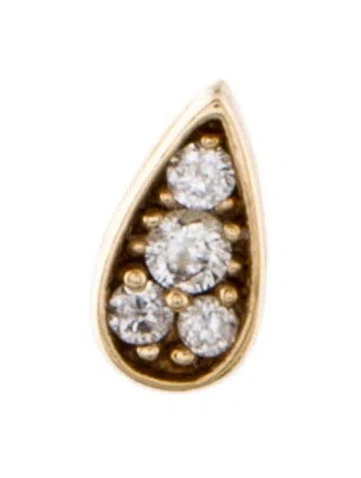 Pre-owned The Last Line 14k Diamond Single Stud Earring In Multi