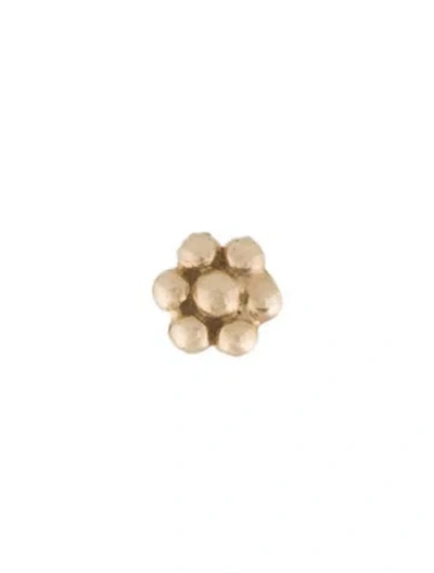 Pre-owned The Last Line 14k Mini Teddy Flower Stud In Multi