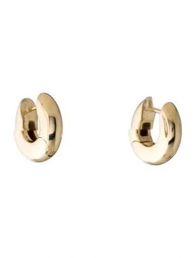 Pre-owned The Last Line 14k Wide Hoop #4 Earrings In Multi