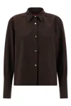 The Latest Cuffed-button Long Sleeves Shirt In Brown