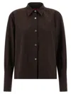 The Latest Cuffed-button Long Sleeves Shirt In Brown