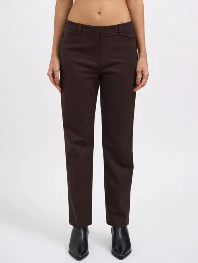 The Latest Abbie Belt-loops Trousers In Brown