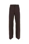 The Latest Alek" Wool Blend Trousers In Brown