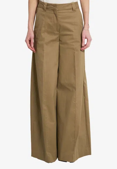 The Latest Alma High-rise Wide-leg Pants In Brown