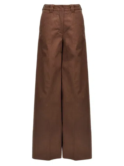 The Latest Thelatest 'alma' Pants In Brown