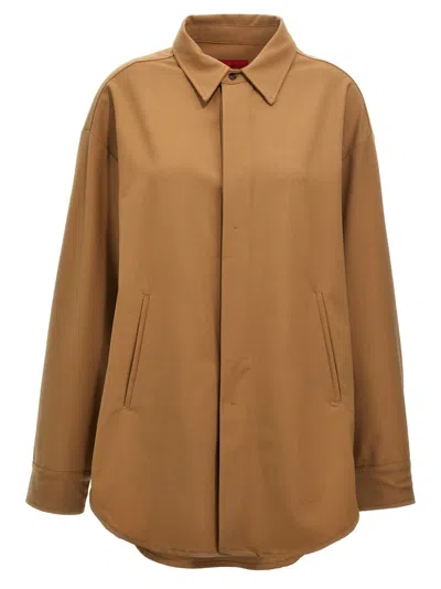 The Latest Thelatest 'andrea' Shirt In Brown
