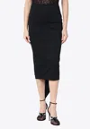 The Latest Asymmetrical Midi Skirt In Black