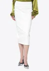 The Latest Asymmetrical Midi Skirt In White